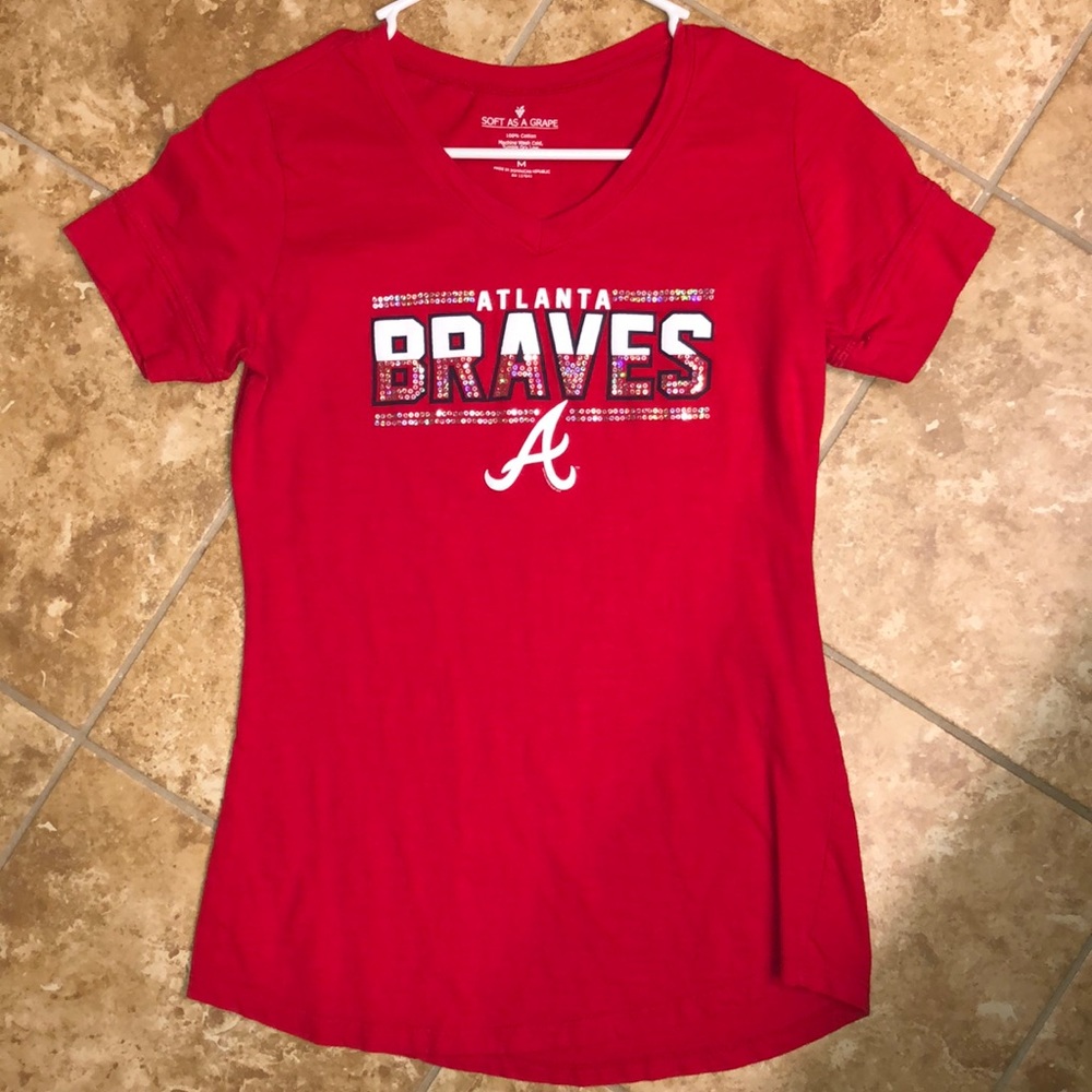 Women’s Atlanta Braves sequin Tee